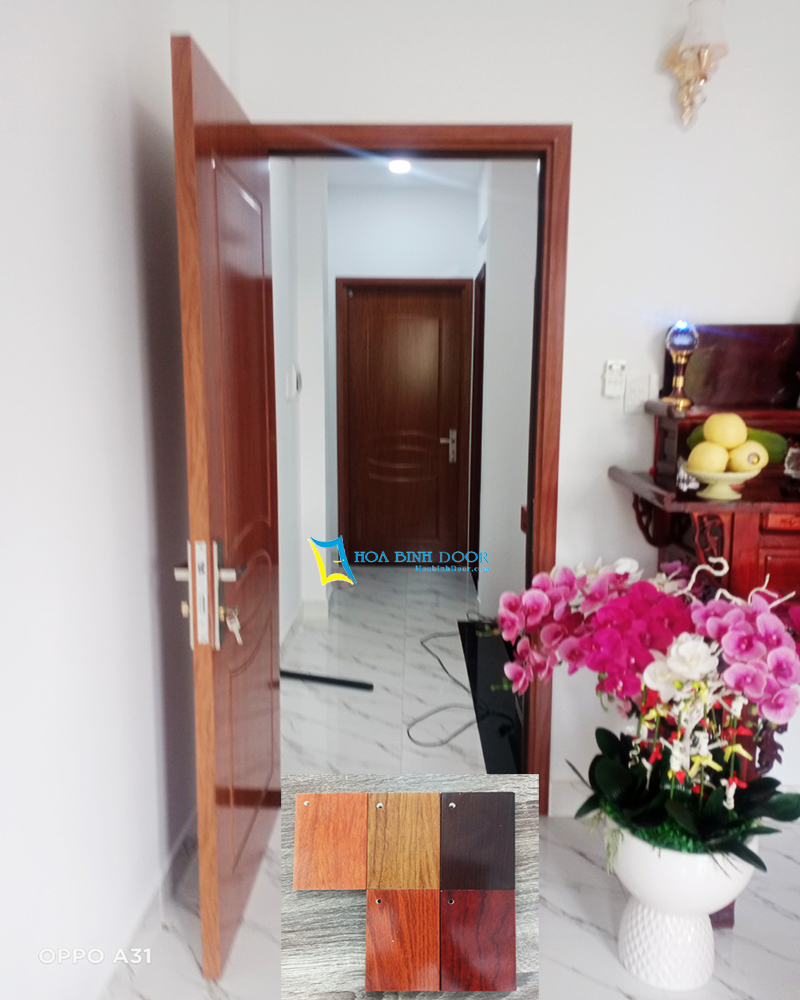 cửa nhựa composite sơn vân gỗ luxury