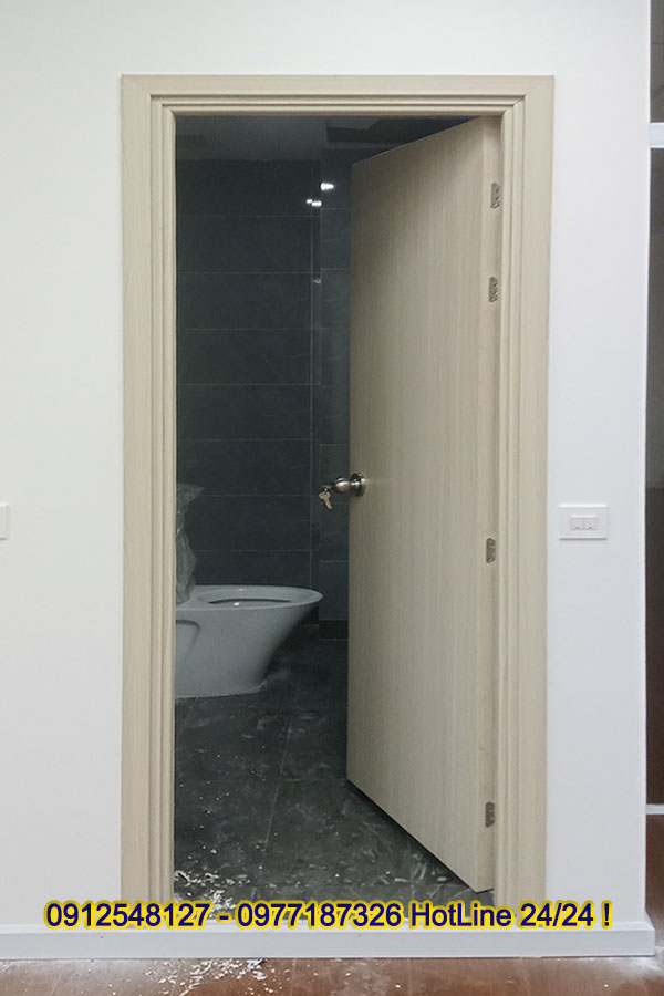 cửa toilet nhựa giả gỗ composite