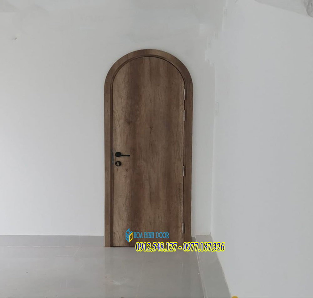 cửa vòm gỗ công nghiệp mdf melamin